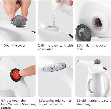 Portable Handheld Garment/Facial Vapor Steamer Iron