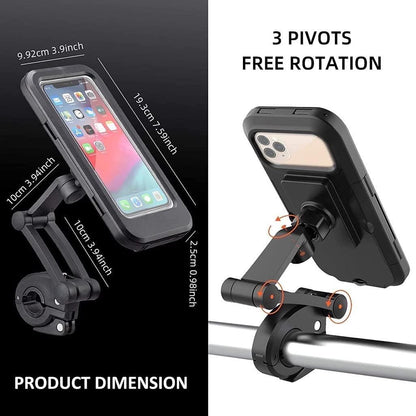 Universal 360 Rotation Bike Waterproof Mobile Holder