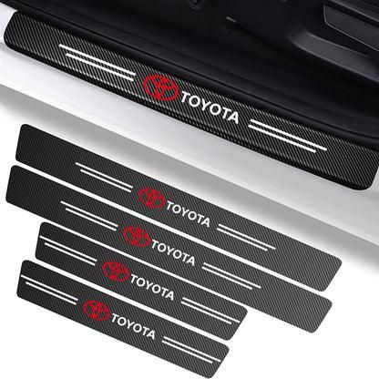 Carbon Fiber Door Sill Protector (Pack of 4)